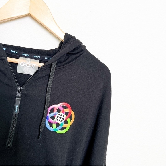 Disney Parks Epcot Center Logo Creations Shop  3/4 Zip Hoodie size XXL - Picture 2 of 5